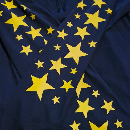 Starburst design example — baselayer and hat silk