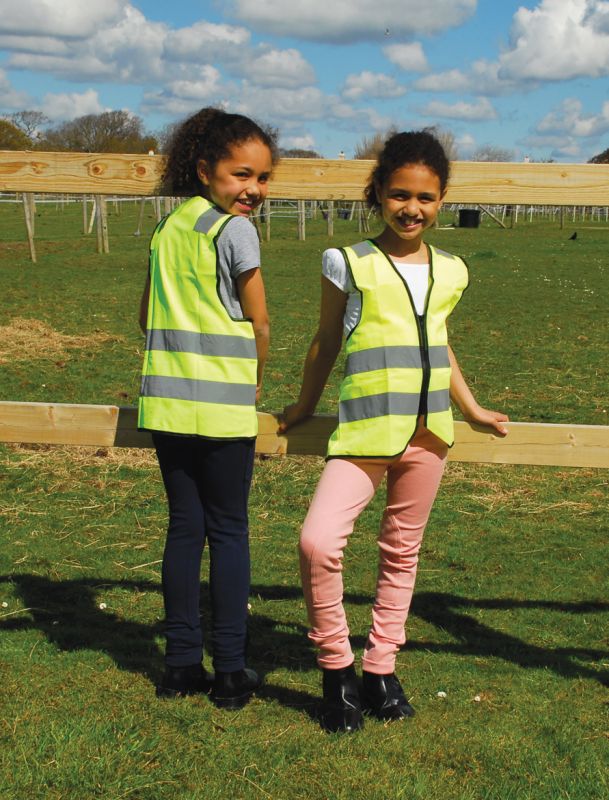 Childs Hi-Viz Zipped Tabard