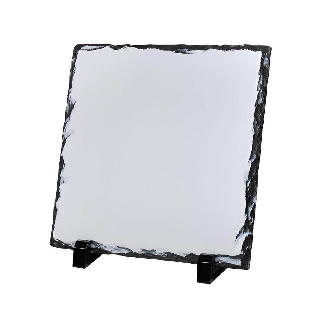 Square photo slate with natural stone edges — supplier image