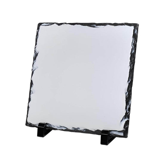 Square photo slate with natural stone edges — supplier image